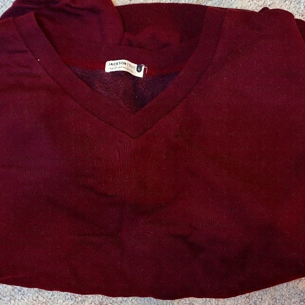 NWOT Jackson Rowe Taurus Mulled Wine Sweatshirt